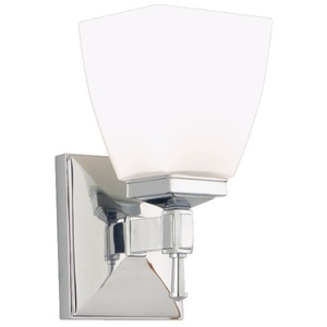 HUD651PC Kent 1 Bulb Wall Sconce - Polished Chrome HUD651PC Kent 1 Bulb Wall Sconce - Polished Chrome