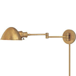 HUD6931AGB Newport Swing Arm Lamp - Aged Brass HUD6931AGB Newport Swing Arm Lamp - Aged Brass