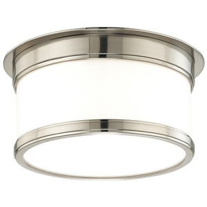 HUD709SN Geneva Flush Mount Ceiling Light - Satin Nickel HUD709SN Geneva Flush Mount Ceiling Light - Satin Nickel