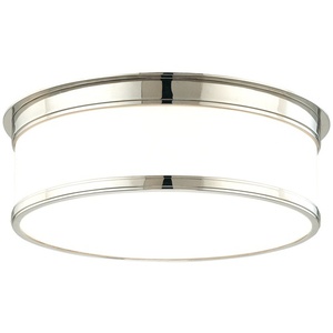 HUD715PN Geneva Flush Mount Ceiling Light - Polished Nickel HUD715PN Geneva Flush Mount Ceiling Light - Polished Nickel