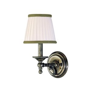 HUD7701HN Orchard Park 1 Bulb Wall Sconce - Historic Nickel HUD7701HN Orchard Park 1 Bulb Wall Sconce - Historic Nickel