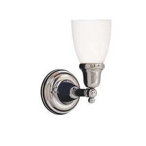 HUD861PC348M Historic 1 Bulb Wall Sconce - Polished Chrome HUD861PC348M Historic 1 Bulb Wall Sconce - Polished Chrome