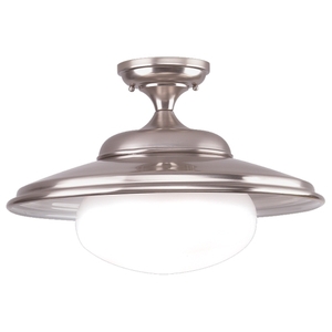 HUD9109SN Independence Semi Flush Mount Ceiling Light - Satin Nickel HUD9109SN Independence Semi Flush Mount Ceiling Light - Satin Nickel
