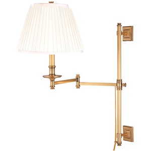 HUD9231FB Litchfield Swing Arm Lamp - Flemish Brass HUD9231FB Litchfield Swing Arm Lamp - Flemish Brass