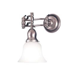 HUD342PN Adjustables 1 Bulb Wall Sconce - Polished Nickel HUD342PN Adjustables 1 Bulb Wall Sconce - Polished Nickel