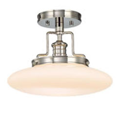 HUD4202SN Beacon Semi Flush Mount Ceiling Light - Satin Nickel HUD4202SN Beacon Semi Flush Mount Ceiling Light - Satin Nickel