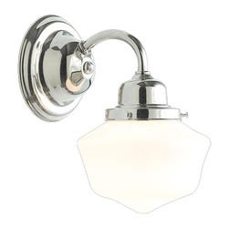 HUD4601SN Winslow 1 Bulb Wall Sconce - Satin Nickel HUD4601SN Winslow 1 Bulb Wall Sconce - Satin Nickel