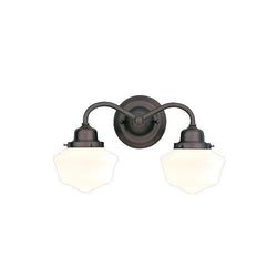 HUD4602SN Winslow 2 Bulb Bathroom Lighting - Satin Nickel HUD4602SN Winslow 2 Bulb Bathroom Lighting - Satin Nickel