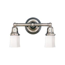 HUD862PC119 Historic 2 Bulb Bathroom Lighting - Polished Chrome HUD862PC119 Historic 2 Bulb Bathroom Lighting - Polished Chrome