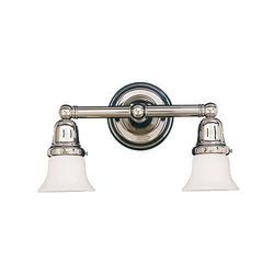 HUD862PC341 Historic 2 Bulb Bathroom Lighting - Polished Chrome HUD862PC341 Historic 2 Bulb Bathroom Lighting - Polished Chrome