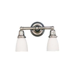HUD862PC348M Historic 2 Bulb Bathroom Lighting - Polished Chrome HUD862PC348M Historic 2 Bulb Bathroom Lighting - Polished Chrome