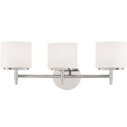 HUD8903SN Trinity 3 Bulb Bathroom Lighting - Satin Nickel HUD8903SN Trinity 3 Bulb Bathroom Lighting - Satin Nickel