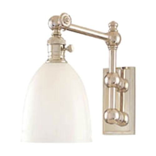 HUD762PN Monroe Swing Arm Lamp - Polished Nickel HUD762PN Monroe Swing Arm Lamp - Polished Nickel