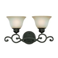 Bathroom Lighting (2 Bulbs) 18-1/2" Width Bathroom Lighting (2 Bulbs) 18-1/2" Width