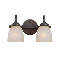 Bathroom Lighting (2 Bulbs) 13-1/2" Width Bathroom Lighting (2 Bulbs) 13-1/2" Width