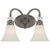 Bathroom Lighting (2 Bulbs) 16-3/4" Width Bathroom Lighting (2 Bulbs) 16-3/4" Width