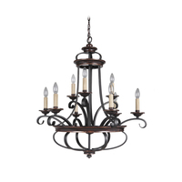Mid Sized Chandelier 30-1/2" Width Mid Sized Chandelier 30-1/2" Width