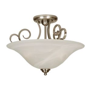C7118BN3SF Cecilia Semi Flush Mount Ceiling Light - Brushed Nickel C7118BN3SF Cecilia Semi Flush Mount Ceiling Light - Brushed Nickel