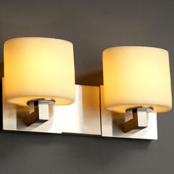 Bathroom Lighting (2 Bulbs) 16" Width Bathroom Lighting (2 Bulbs) 16" Width