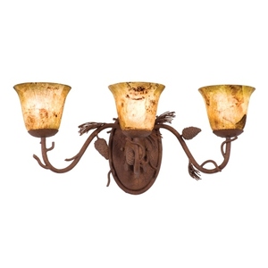 K3043PDPS11 Ponderosa 3 Bulb Bathroom Lighting - Ponderosa K3043PDPS11 Ponderosa 3 Bulb Bathroom Lighting - Ponderosa