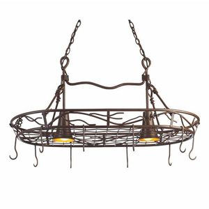 K3485BA Vine Pot Rack Kitchen Accessory - Bark K3485BA Vine Pot Rack Kitchen Accessory - Bark