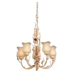 K6077CR Atlantis Mini Chandelier - Coral K6077CR Atlantis Mini Chandelier - Coral