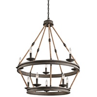 Mid Sized Chandelier 33-3/4" Width Mid Sized Chandelier 33-3/4" Width