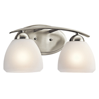 Bathroom Lighting (2 Bulbs) 16" Width Bathroom Lighting (2 Bulbs) 16" Width