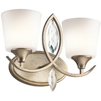 Bathroom Lighting (2 Bulbs) 14-3/4" Width Bathroom Lighting (2 Bulbs) 14-3/4" Width