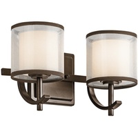 Bathroom Lighting (2 Bulbs) 12-1/2" Width Bathroom Lighting (2 Bulbs) 12-1/2" Width