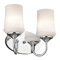 Bathroom Lighting (2 Bulbs) 13" Width Bathroom Lighting (2 Bulbs) 13" Width