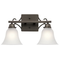 Bathroom Lighting (2 Bulbs) 16-3/4" Width Bathroom Lighting (2 Bulbs) 16-3/4" Width