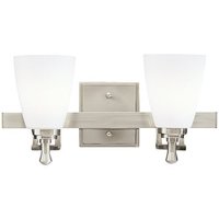 Bathroom Lighting (2 Bulbs) 15-1/4" Width Bathroom Lighting (2 Bulbs) 15-1/4" Width