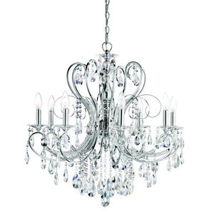 KK1013CH Marcalina Mid Sized Chandelier Chandelier - Chrome KK1013CH Marcalina Mid Sized Chandelier Chandelier - Chrome
