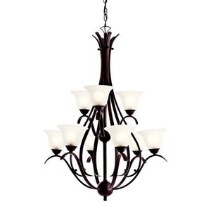 KK10420TZ Dover Large Foyer Chandelier Chandelier - Tannery Bronze KK10420TZ Dover Large Foyer Chandelier Chandelier - Tannery Bronze
