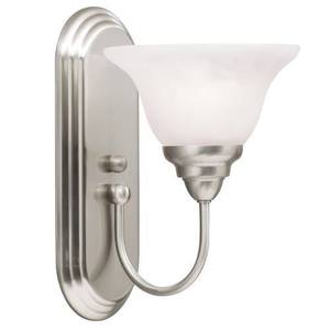 KK10604NI Telford 1 Bulb Wall Sconce - Brushed Nickel KK10604NI Telford 1 Bulb Wall Sconce - Brushed Nickel