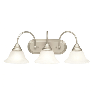 KK10609NI Telford 3 Bulb Bathroom Lighting - Brushed Nickel KK10609NI Telford 3 Bulb Bathroom Lighting - Brushed Nickel