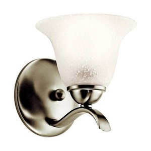 KK10618NI Dover 1 Bulb Wall Sconce - Brushed Nickel KK10618NI Dover 1 Bulb Wall Sconce - Brushed Nickel
