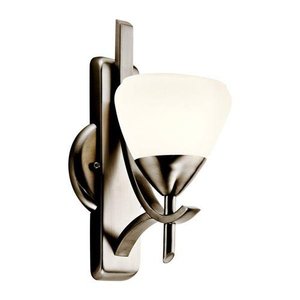 KK10678AP Olympia 1 Bulb Wall Sconce - Antique Pewter KK10678AP Olympia 1 Bulb Wall Sconce - Antique Pewter