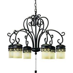 KK15408BKT Almeria Dining Outdoor Chandelier - Textured Black KK15408BKT Almeria Dining Outdoor Chandelier - Textured Black