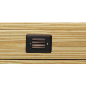 KK15782AZT LED Path Louvered Hallway Step Light - Textured Architectural Bronze KK15782AZT LED Path Louvered Hallway Step Light - Textured Architectural Bronze