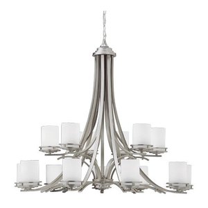 KK1675NI Hendrik Large Foyer Chandelier Chandelier - Brushed Nickel KK1675NI Hendrik Large Foyer Chandelier Chandelier - Brushed Nickel