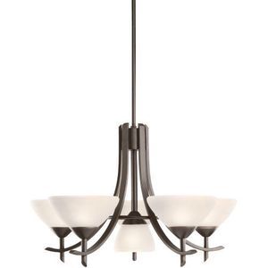 KK1676OZW Olympia Mid Sized Chandelier Chandelier - Olde Bronze / Satin Etched KK1676OZW Olympia Mid Sized Chandelier Chandelier - Olde Bronze / Satin Etched