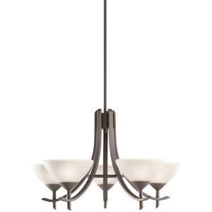 KK1679OZW Olympia Mid Sized Chandelier Chandelier - Olde Bronze / Satin Etched KK1679OZW Olympia Mid Sized Chandelier Chandelier - Olde Bronze / Satin Etched