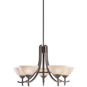 KK1679OZ Olympia Mid Sized Chandelier Chandelier - Olde Bronze / Sunset Marble KK1679OZ Olympia Mid Sized Chandelier Chandelier - Olde Bronze / Sunset Marble