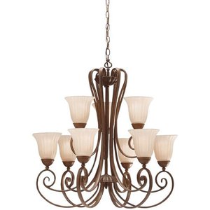 KK1828TZ Willowmore Large Foyer Chandelier Chandelier - Tannery Bronze KK1828TZ Willowmore Large Foyer Chandelier Chandelier - Tannery Bronze