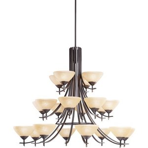 KK1861OZ Olympia Large Foyer Chandelier Chandelier - Olde Bronze / Sunset Marble KK1861OZ Olympia Large Foyer Chandelier Chandelier - Olde Bronze / Sunset Marble