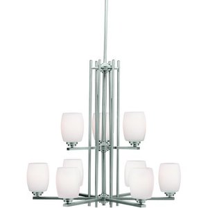 KK1897NI Eileen Large Foyer Chandelier Chandelier - Brushed Nickel KK1897NI Eileen Large Foyer Chandelier Chandelier - Brushed Nickel