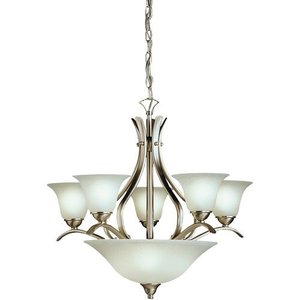 KK2018NI Dover Mid Sized Chandelier Chandelier - Brushed Nickel KK2018NI Dover Mid Sized Chandelier Chandelier - Brushed Nickel