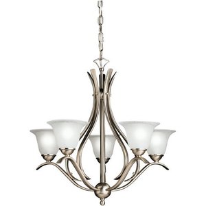 KK2020NI Dover Mid Sized Chandelier Chandelier - Brushed Nickel KK2020NI Dover Mid Sized Chandelier Chandelier - Brushed Nickel